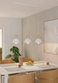 Lampadario Moderno Calamanera ottone 3x E27 EGLO