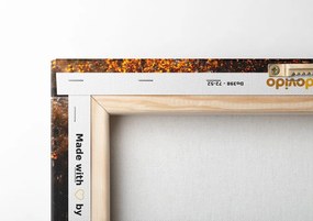 Quadro su tela – Riflesso delle foglie nel lago