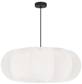 Lampadario bianco con paralume in tessuto ø 52 cm Cafee – Candellux Lighting