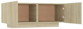 Mobile Porta TV Rovere Sonoma 100x35x40 cm in Legno Multistrato