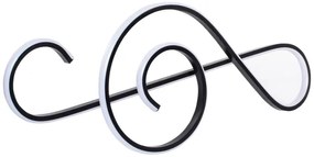 Lampadario LED a sospensione con filo LED/18W/230V 3000K nero