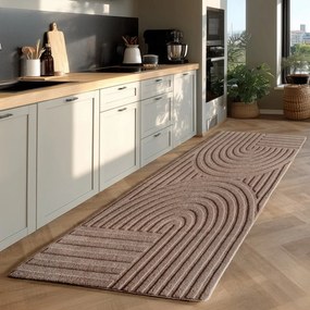 Passatoia beige 80x250 cm Pompei 1611 – Ayyildiz Carpets