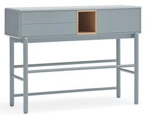 Tavolo consolle blu-grigio 35x120 cm Corvo - Teulat