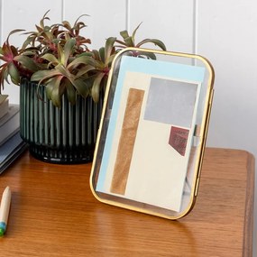 Cornice in metallo color oro 14x18 cm - Rex London