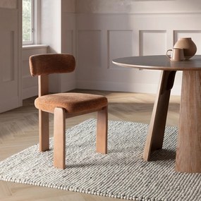 Tavolo da pranzo rotondo con effetto rovere ø 120 cm Zuri – MOME