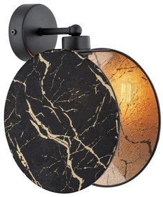 Applique MOTIF 1xE27/15W/230V nero/oro