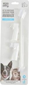 Set di spazzolini da denti per animali domestici 3 pz – Love Story
