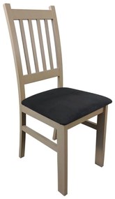 Sedia da pranzo SIMON faggio/grigio scuro