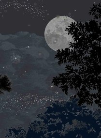 Isidore Leroy Carta da parati panoramica Eclipse Nocturne - Panel B