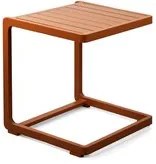 Tavolino da giardino Chiara in alluminio mattone 41x41 cm