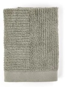 Asciugamano in cotone verde-grigio 70x50 cm Classic - Zone