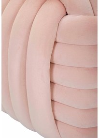 Poggiapiedi in velluto rosa chiaro Softy - Mauro Ferretti