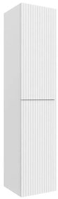 Colonna bagno sospesa 160cm in bianco opaco a 2 ante Nara