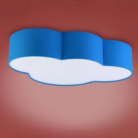 Plafoniera per bambini CLOUD 4xE27/15W/230V blu
