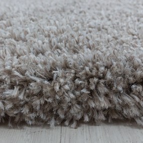 Tappeto rotondo marrone chiaro ø 160 cm Fluffy - Ayyildiz Carpets