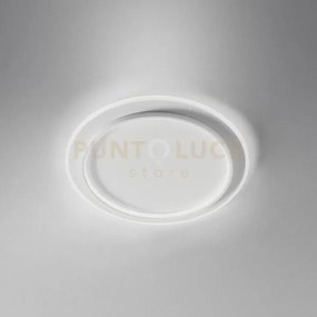 Dharma p/g plafoniera led 3300lm 3000k 49w ip20 colore bianco d.55cm