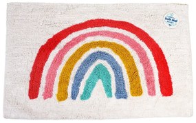 Tappetino da bagno bianco 83x52,5 cm Rainbow - Rex London