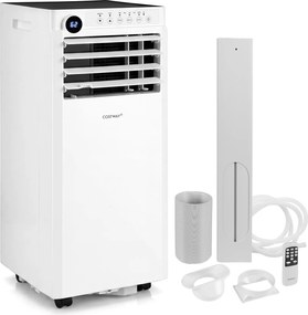 Costway Climatizzatore portatile 4 in 1 con raffreddamento, Condizionatore portatile 8000 BTU