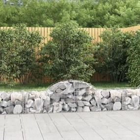 Cesto Gabbione Ad Arco 200x50x40/60 Cm Ferro Zincato /