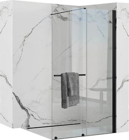 Parete doccia Rea Cortis Black 100