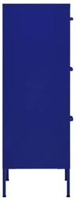 Armadietto blu marino 42,5x35x101,5 cm in acciaio