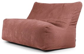 Puof a sacco color mattone con rivestimento in velluto a coste Sofa Seat Lounge – SLOWDOWN
