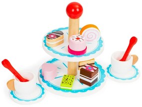 Set di vassoi per dolci in legno di Ecotoys