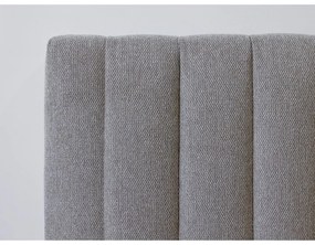 Letto matrimoniale grigio chiaro/naturale con griglia 180x200 cm Oceane - Bobochic Paris