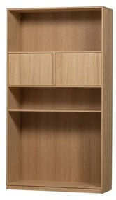 Libreria modulare in rovere colore naturale 110x199 cm Modulair - vtwonen