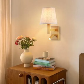 Brilagi - Applique a LED DEYA 1xE14/40W/230V + LED/3W lino/oro