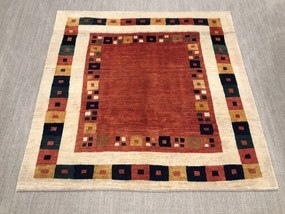 Gabbeh Tappeto persiano 190 x 200 Rosso (Iran) Annodato A Mano