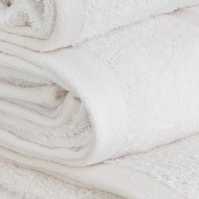 Asciugamano tipo terry bianco in cotone 70x140 cm Simple – Casa Selección