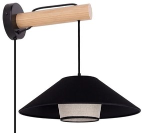 Spot-Light 8932174 - Lampada da parete AMIGO 1xE27/25W/230V rovere