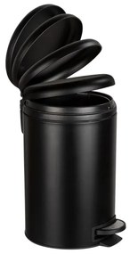 WENKO 54913100 - Cestino portarifiuti LEMAN 25x38 cm nero