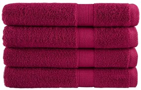 Asciugamani Per Sauna Solund 4 Pz Bordeaux 80x200cm 600gsm /