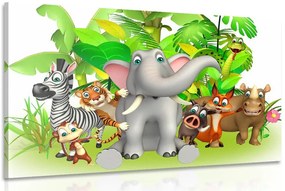 Stampa su tela – Animali della giungla
