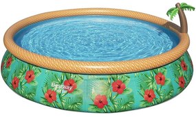 Piscina Gonfiabile Fast Set Bestway Paradise Palms 457x84 cm con Pompa Filtro a Cartuccia 2.006 l/h