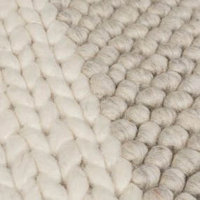 Tappeto beige tessuto a mano con lana 160x230 cm Minerals Patchwork - Flair Rugs