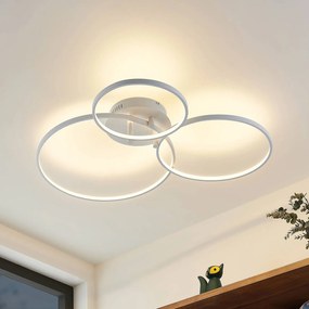 Lindby Rayk plafoniera LED, bianco satinato