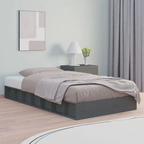 Giroletto Grigio 135x190 Cm Double İn Legno Massello /