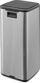 Cestino per la spazzatura color argento opaco in acciaio touch 30 l Bo Touch – Brabantia