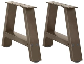 Gambe Tavolino Da Caffè A A 2 Pz 40x(30-31) Cm Acciaio /
