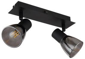 Globo 54307-2 - Faretto da parete CLAUDE 2xE14/40W/230V nero