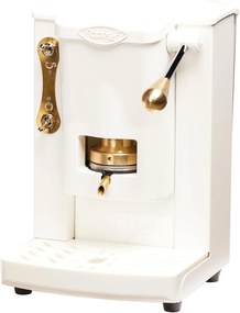 Faber Piccola Slot Brass Edition - Macchina da caffè ESE 44mm, 1.5L, Design Compatto