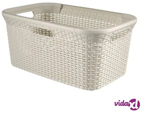 Curver Cesto Portabiancheria Style 45 L Bianco Vintage