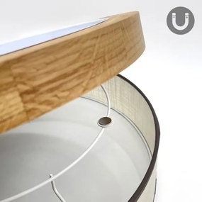 Brilagi - plafoniera LED BELLADONNA LED/36W/230V Ø 50 cm crema/rovere