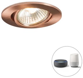 Faretto da incasso intelligente in rame inclinabile con Wi-Fi GU10 - Cisco