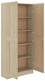 Libreria Rovere Sonoma 82,5x30,5x185,5 cm in Legno Multistrato