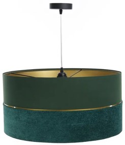 Lampadario a sospensione con filo TWIST 1xE27/60W/230V verde/oro