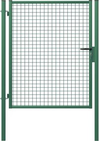 Cancelletto Garden in acciaio verde H 200 x L 100 cm
